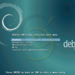Выбор варианта установки Debian